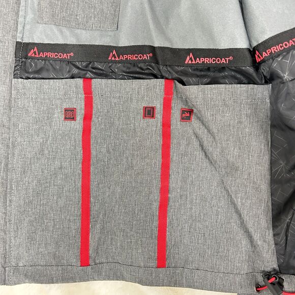 Apricoat Men's Jacket in Dark Gray with Removable Hood Size XL - Picture 6 of 16